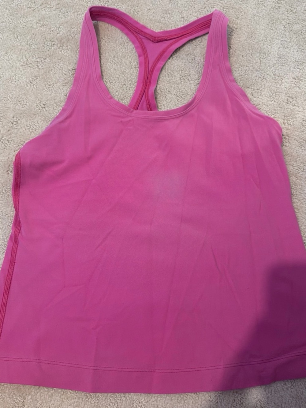 lululemon athletica Hot Pink Racerback Tank Top — race length